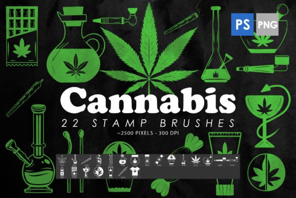 Cannabis Photoshop Stamp Brushes Guide