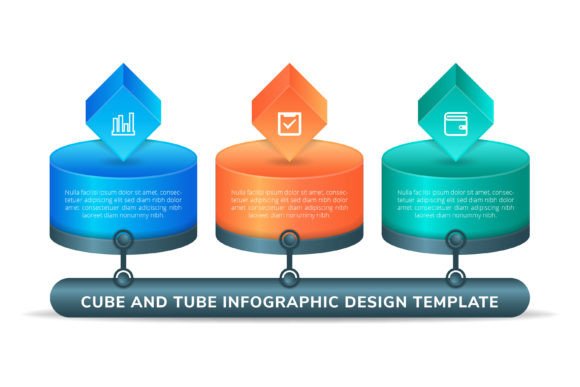 Cube Tube Infographic 3D: Visualizing Data with Depth