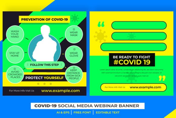 Designing Impactful Corona Virus Social Media Web Banners