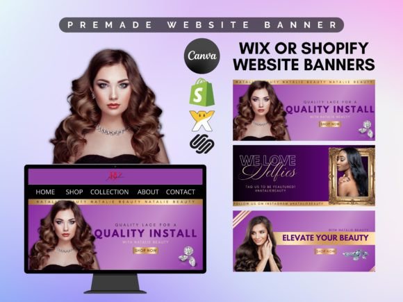 Elevating Digital Presence: The Strategic Value of the Purple Shopify Hair Business Web Banner
