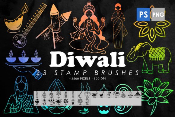 Enhancing Digital Designs with Diwali Photoshop Stamp Brushes