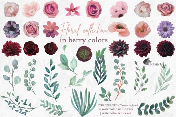 Mastering Berry Color Floral Elements Branches for Professional Design Projects