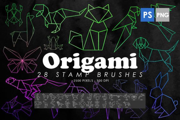 Origami Animals Photoshop Stamp Brush: Elevate Your Digital Art with Precision and Style