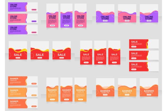 Streamline Your Promotions with a Sale Web Banner Design Template Bundle