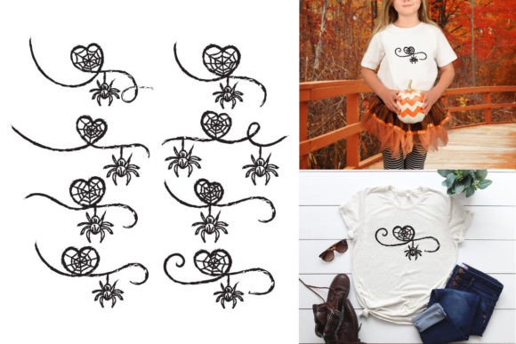 Thin Line Spider Web Halloween Heart: A Versatile Design Element for Spooky Season