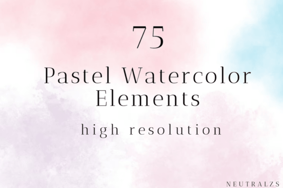 Transforming Digital Designs with Pastel Watercolor Splashes Backgrounds