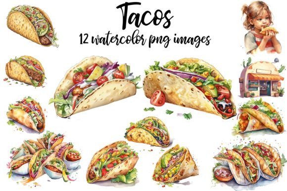 Unlocking Creativity with High-Quality Tacos Clipart and Watercolor Illustrations