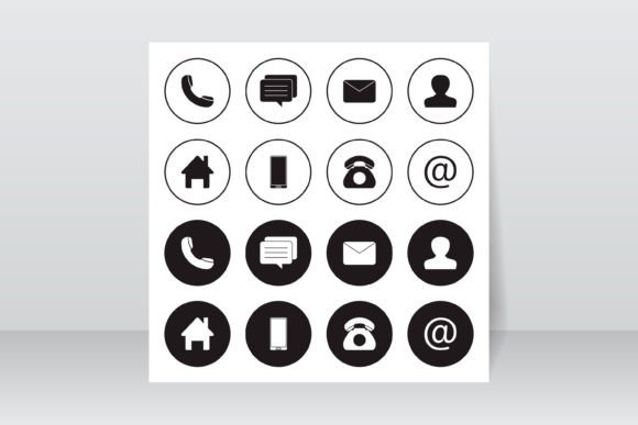 Web & Contact Icons: Essential Design Assets